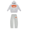 Wonderful Valley Varsity Jogging Set (Grey/Red)