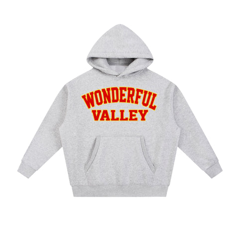 Wonderful Valley Varsity Jogging Set (Grey/Red)